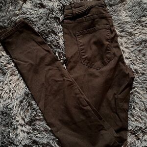 Women's Skinny Pants in Dark Brown